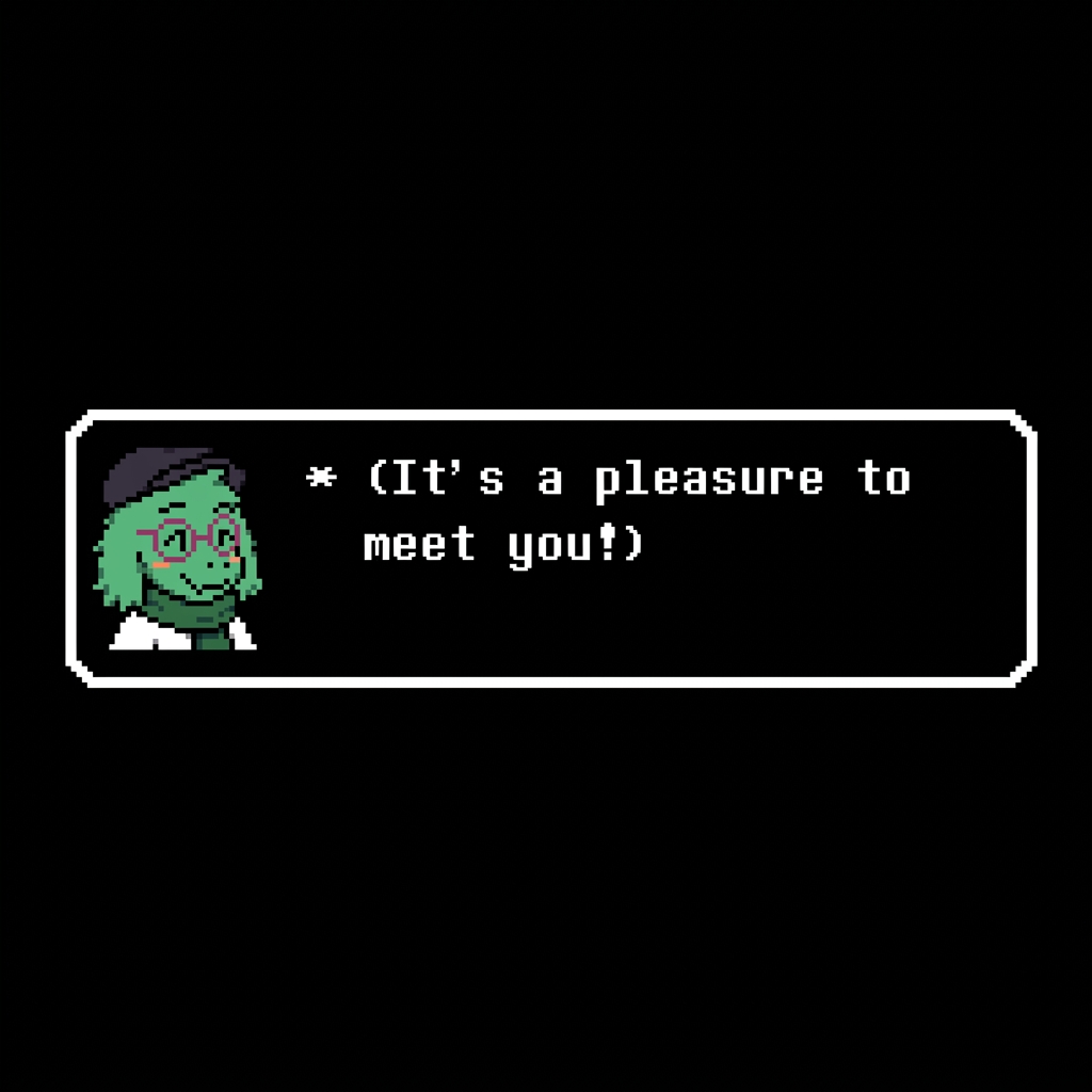 Example Deltarune Ralsei Text Box